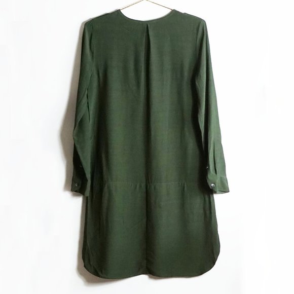 Madewell Green Cargo Tunic Shirt Dress S - Picture 5 of 5